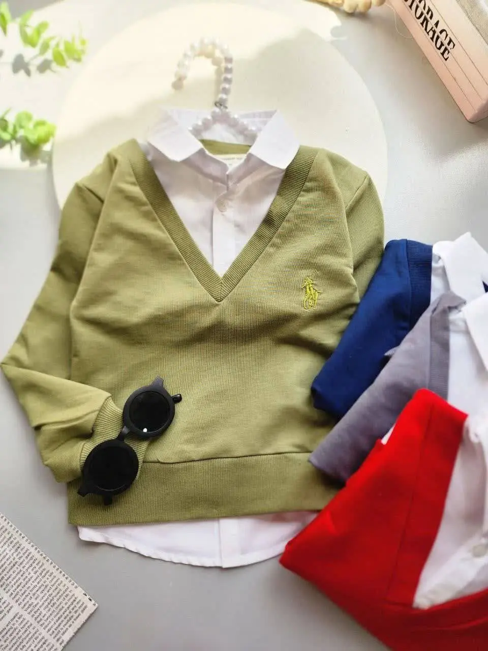 بلوز دو یقه 🧑🏻‍🦱