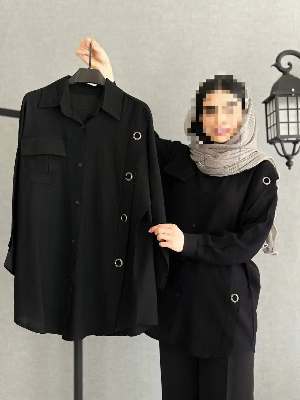 ❤️نام: مانتو مدل شیدایی🏴 ((ویژه محرم)) 🏴
