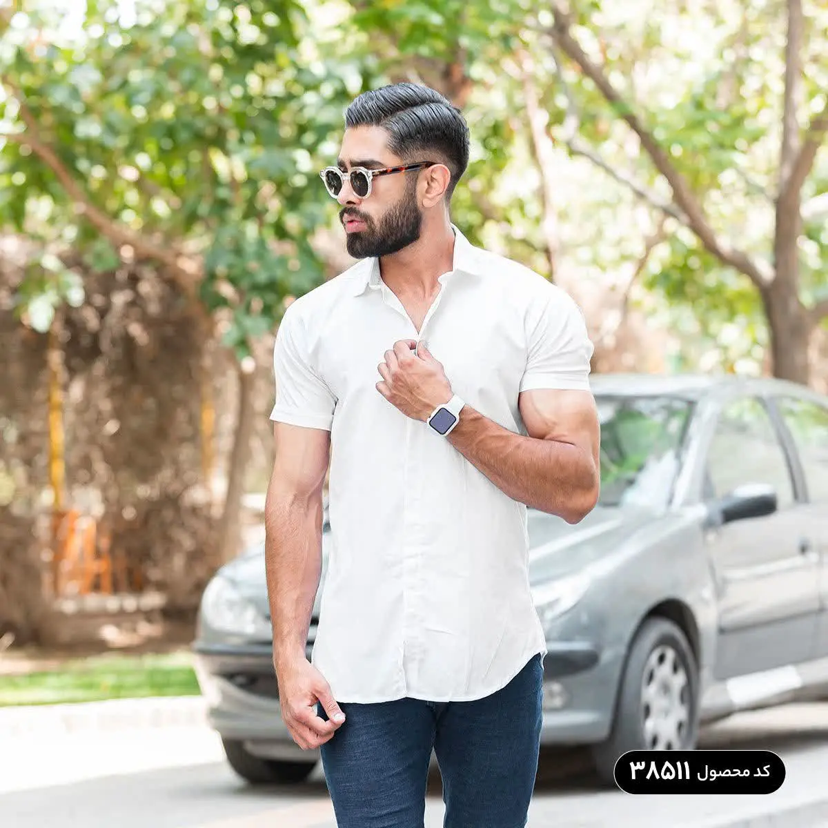 🔺پیراهن مردانه ساده آلما
