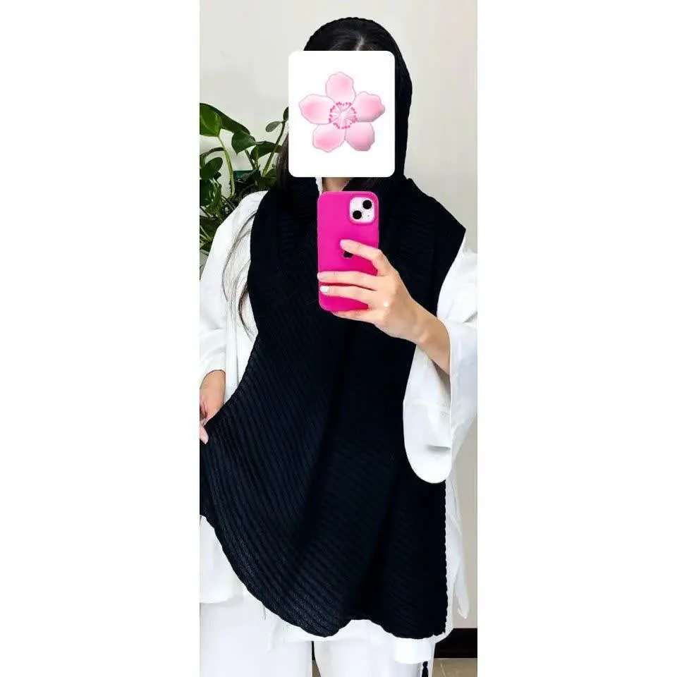 🌸شال برشکا مشکی تک
