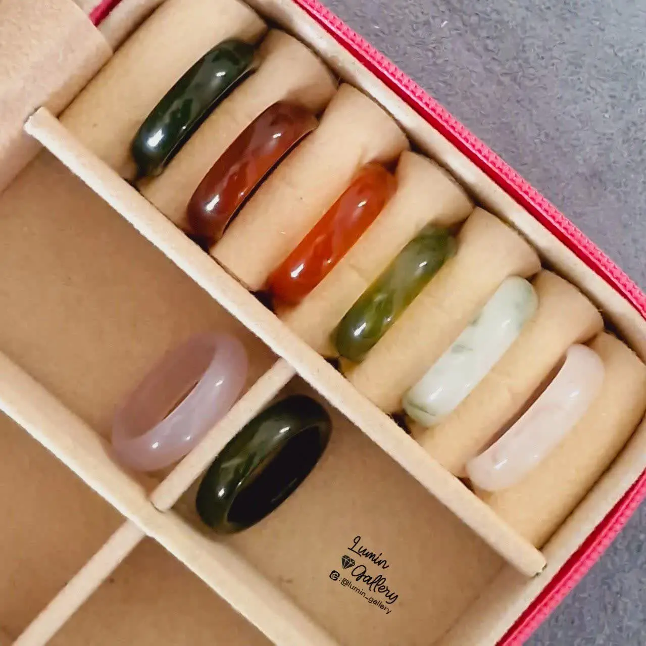 موجودی رینگ عقیق 
