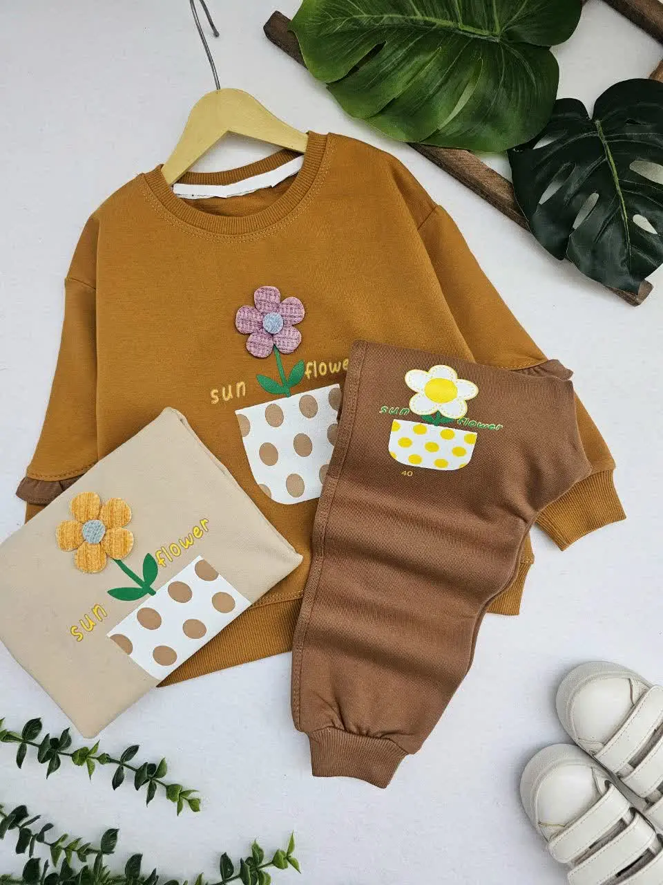 بلوز و شلوار گل گلدان
