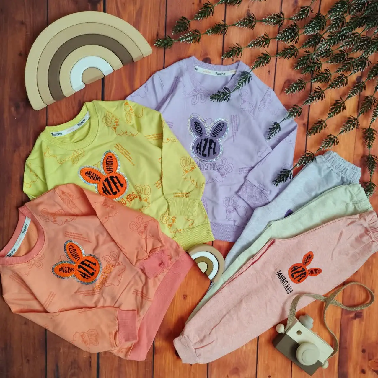 😍ست بلوز و شلوار دخترانه خر...