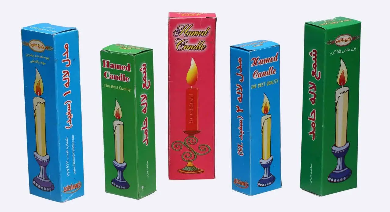 شمع ۶ عددی لاله محرمی
