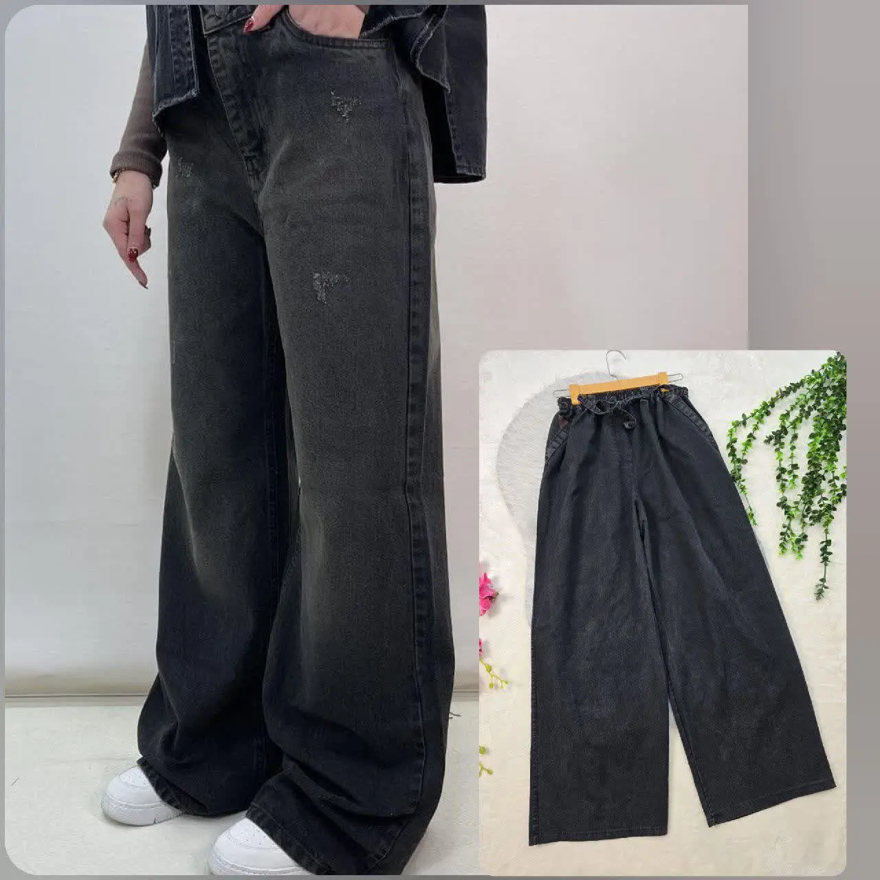 🌸 نام: شلوار بگ کاغذی بیگ
