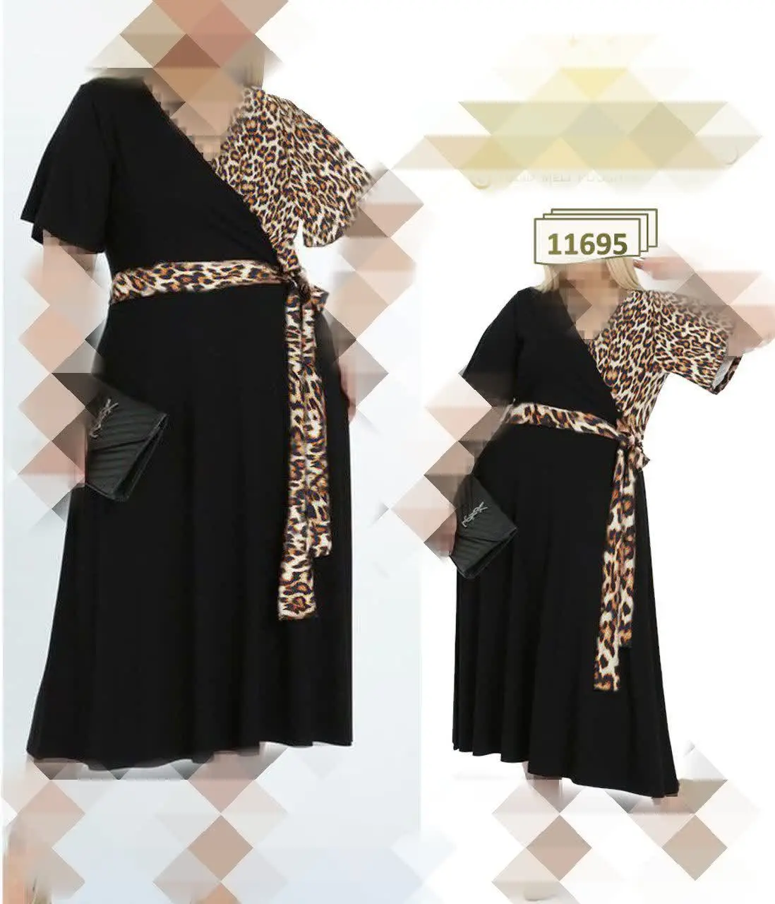 🤎پیراهن مجلسی سایزبزرگ
