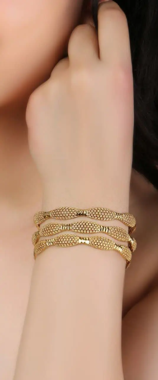 #النگو طرح طلای شکلاتی جدید 😍
