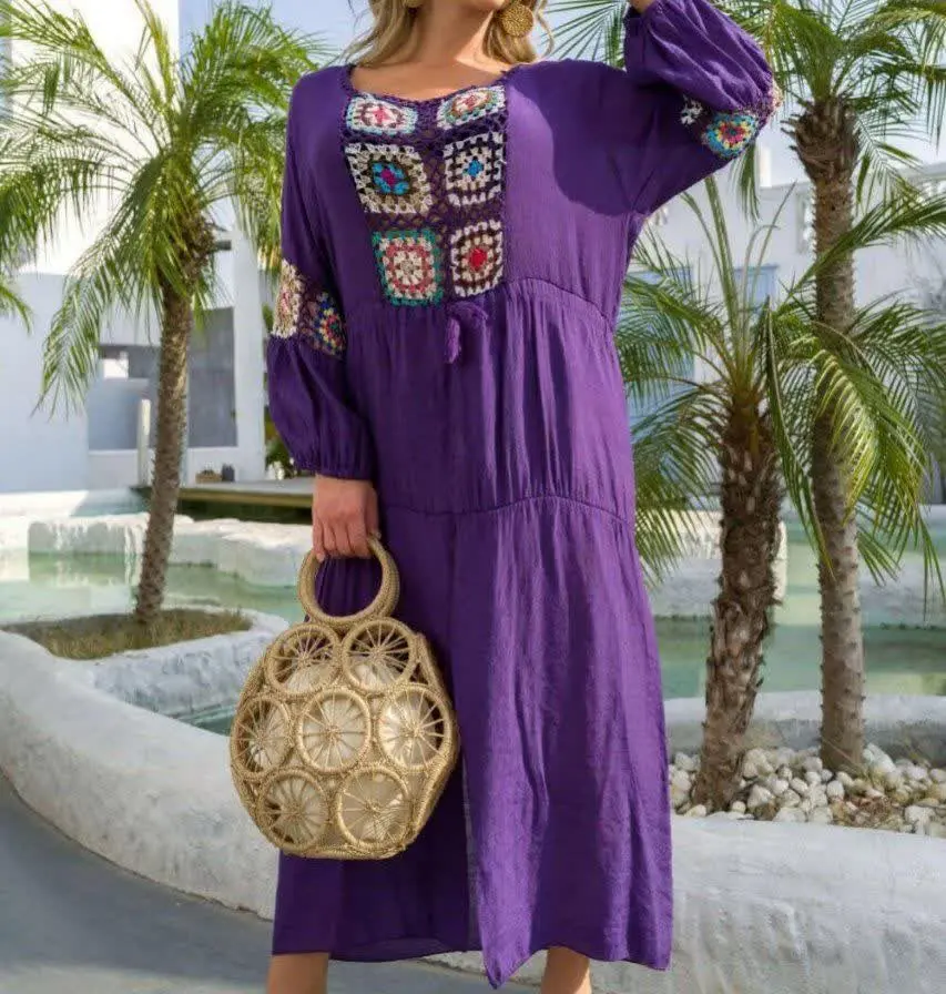 پیراهن ساحلی آستین بلند جذاب وارداتی
