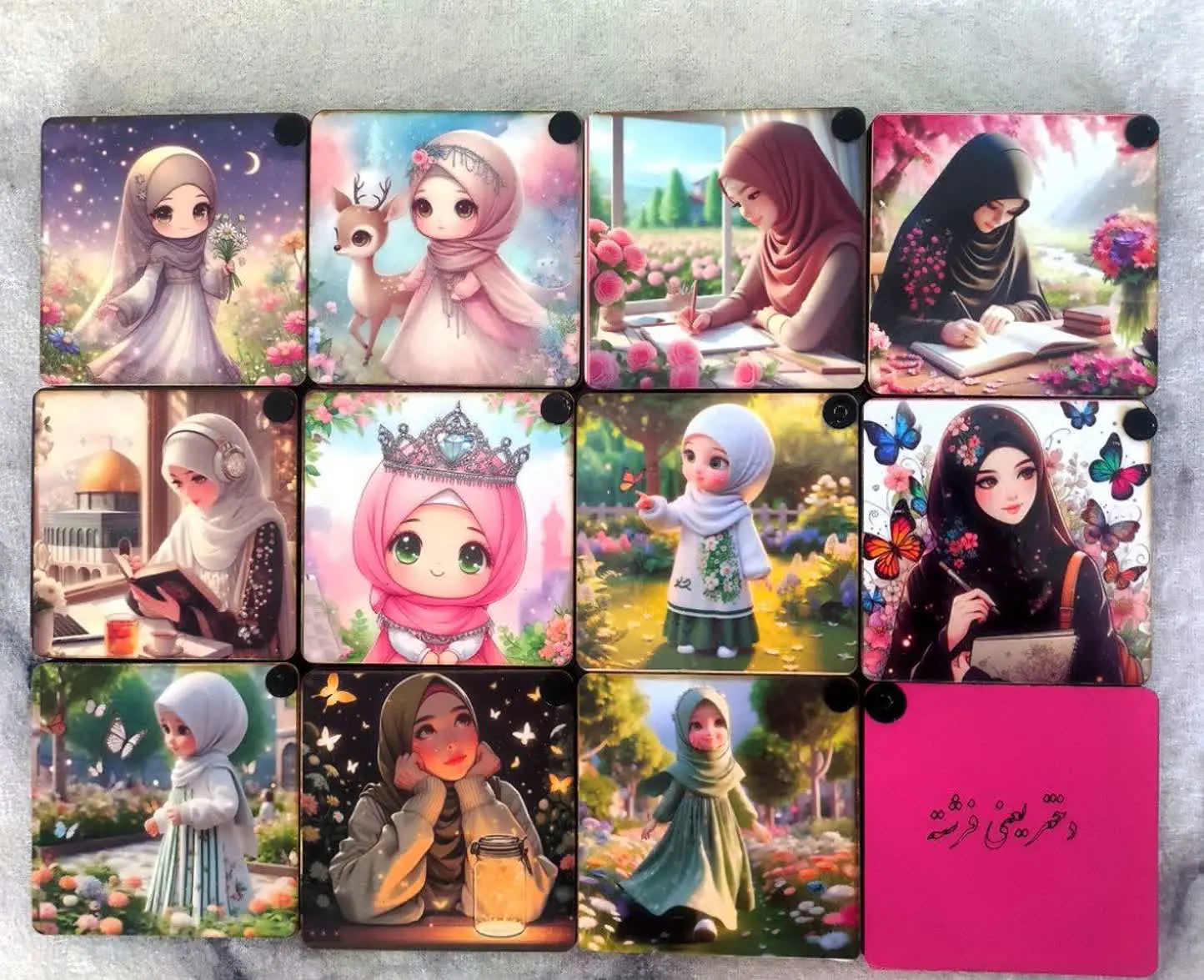 ست با طرح کوله و دفترهامون🥰
