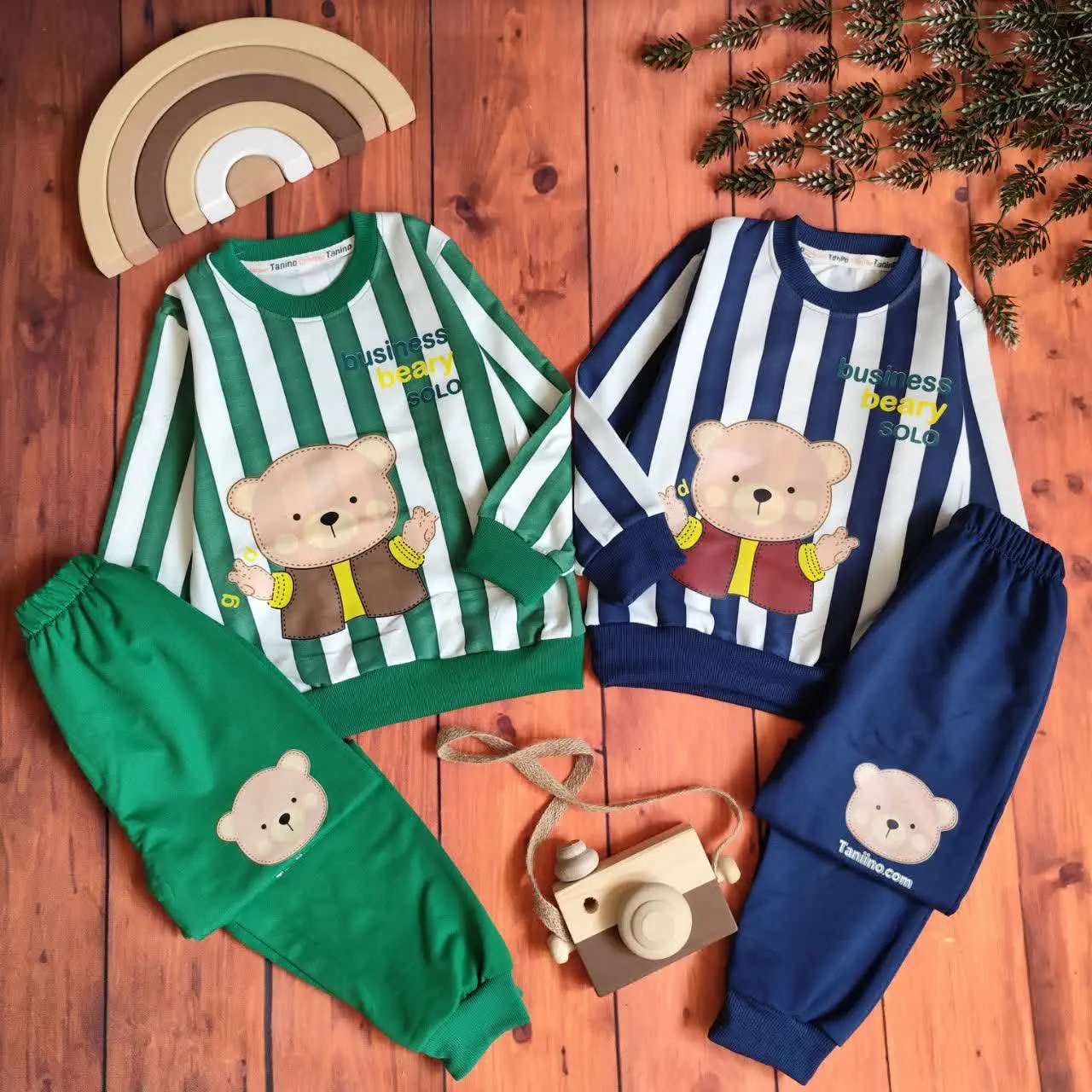 😍ست بلوز و شلوار راه راه خر...