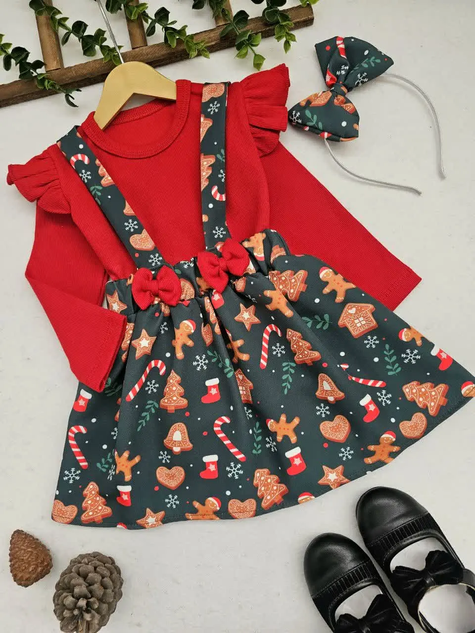 ست پیشبندی با بلوز و تل
