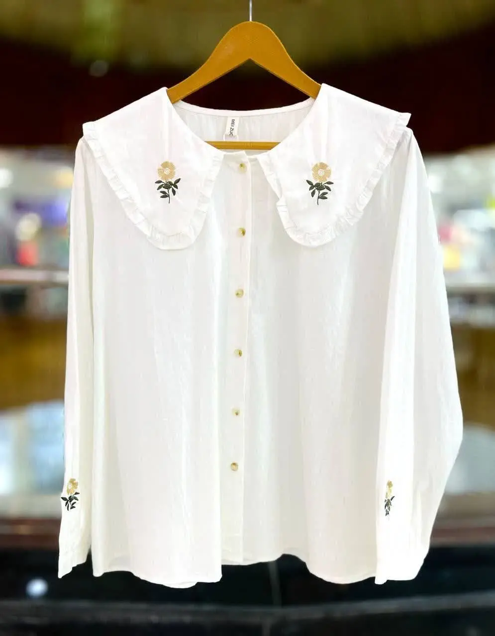 شومیز یقه گلدوزی، سر آستین گلدوزی
