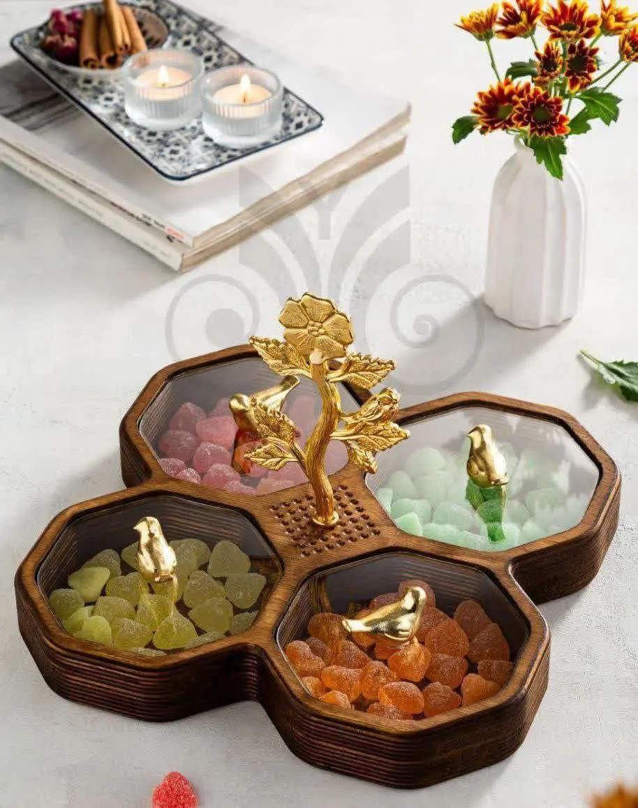 ⚜تیبک چهار خونه ۸ضلعی دسته...