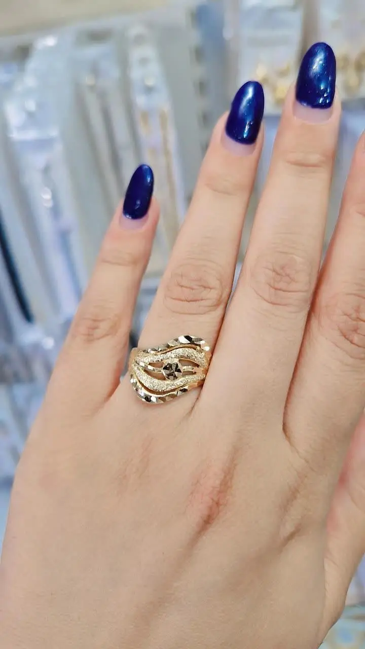 انگشتر طرح طلا اصل طلاروس✨💥