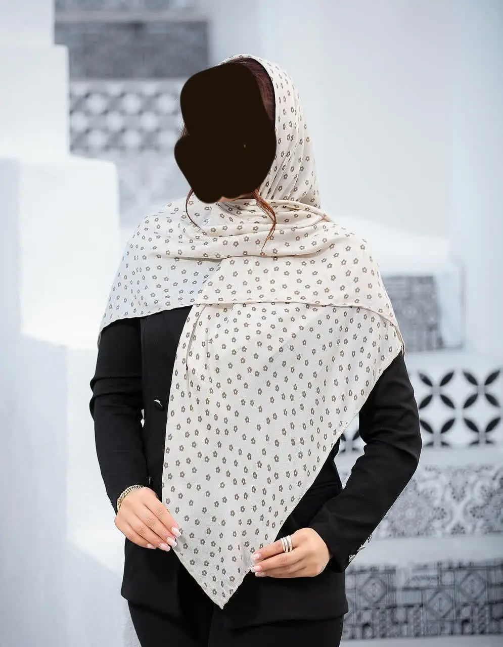 این روسری انقد خنک و تابستونیه 
