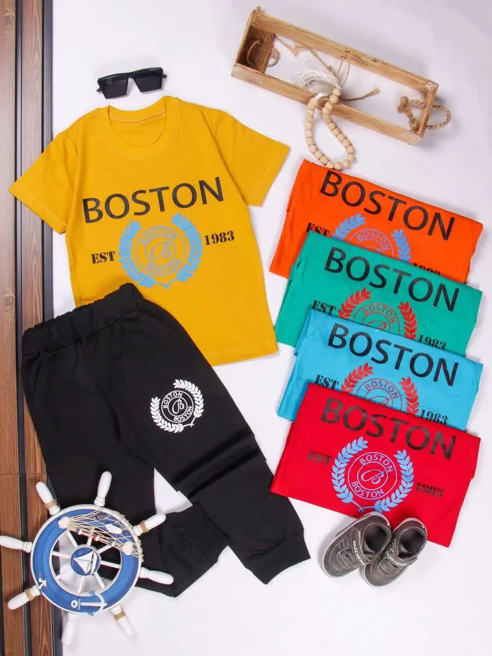 💢تیشرت شلوار BOSTON💢
