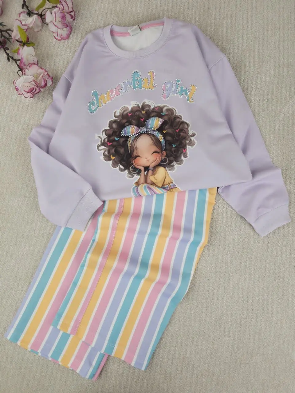 بلوز و شلوار دخترانه موفرفری