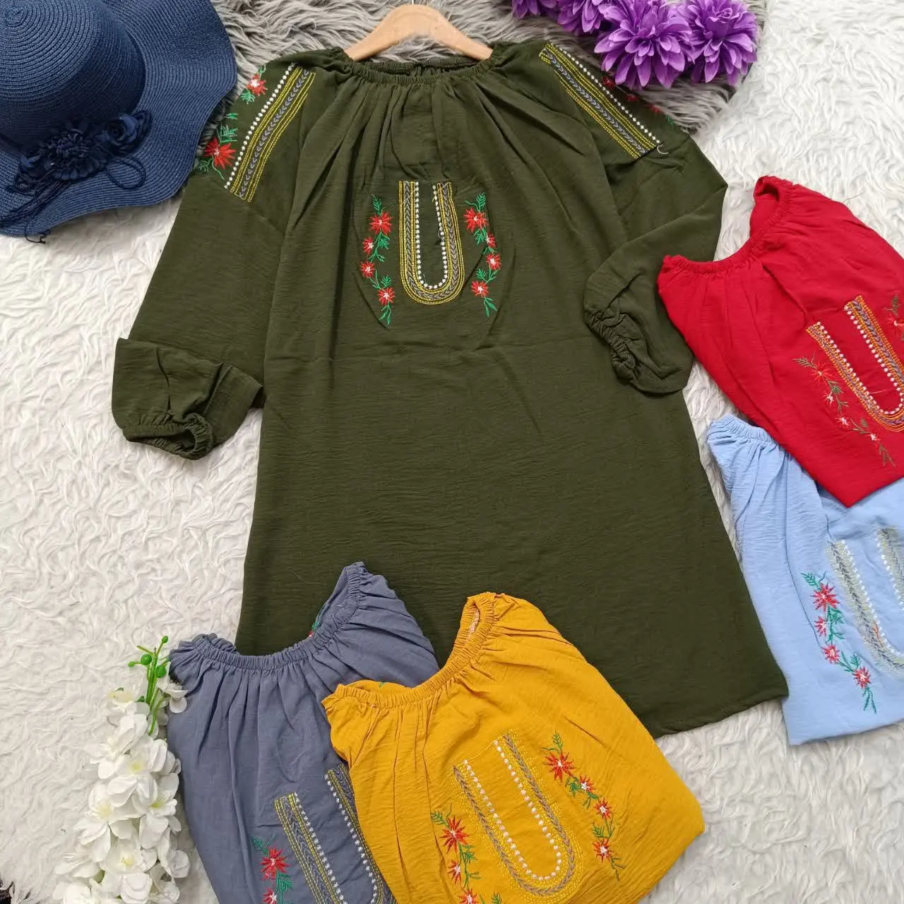 شومیز گلدوزی ابروبادی ۵۰۳
