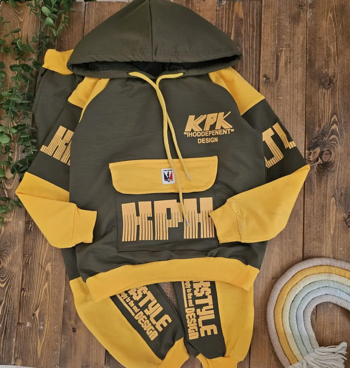 🔮هودی شلوار اسپرت طرح kpk🔮
