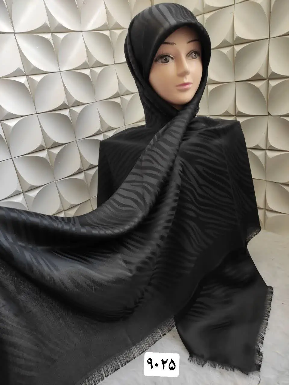 روسری نخی ژاکارد خطی 🌸 
