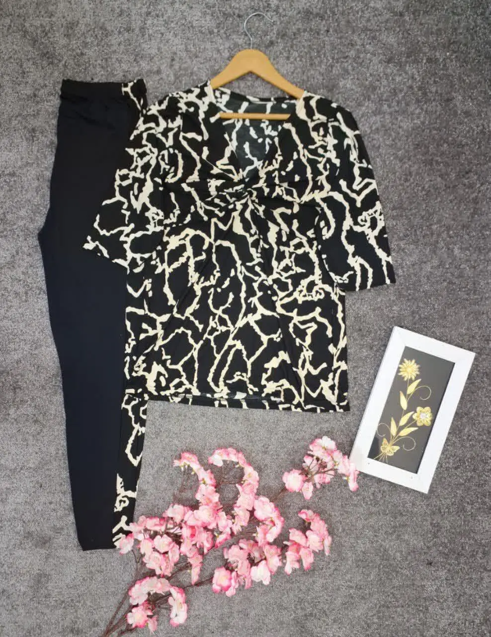 🖋نام: ست یقه گره‌ای رعدوبرق
