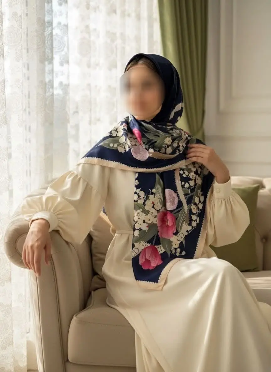 ☘ روسری ابریشم توییل