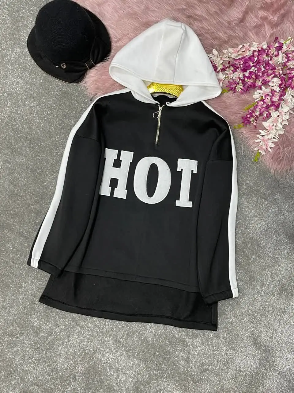 هودی نیم زیپ HOT