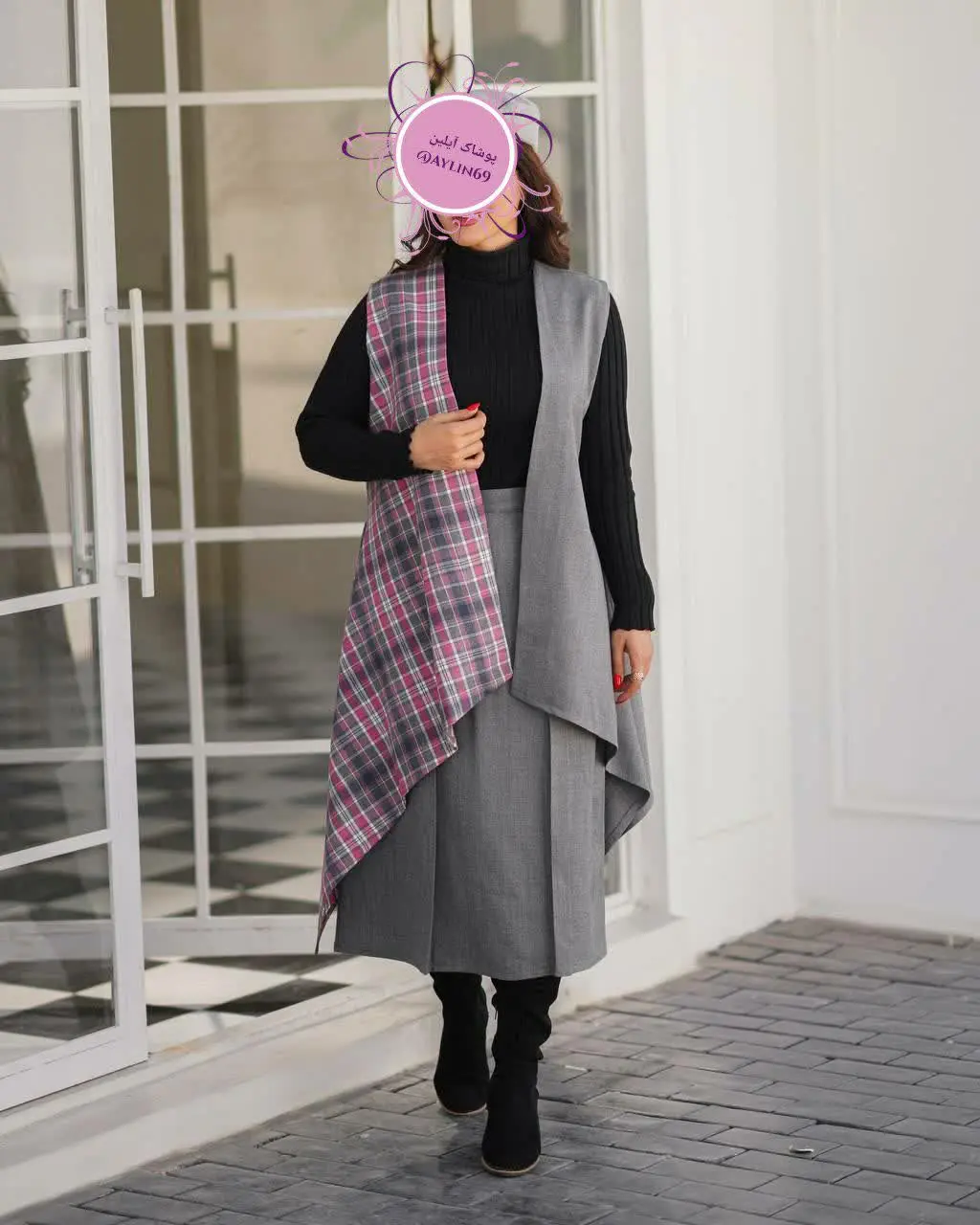 👗 ست ٢تکه یلدا سارافن دامن فری‌سایز
