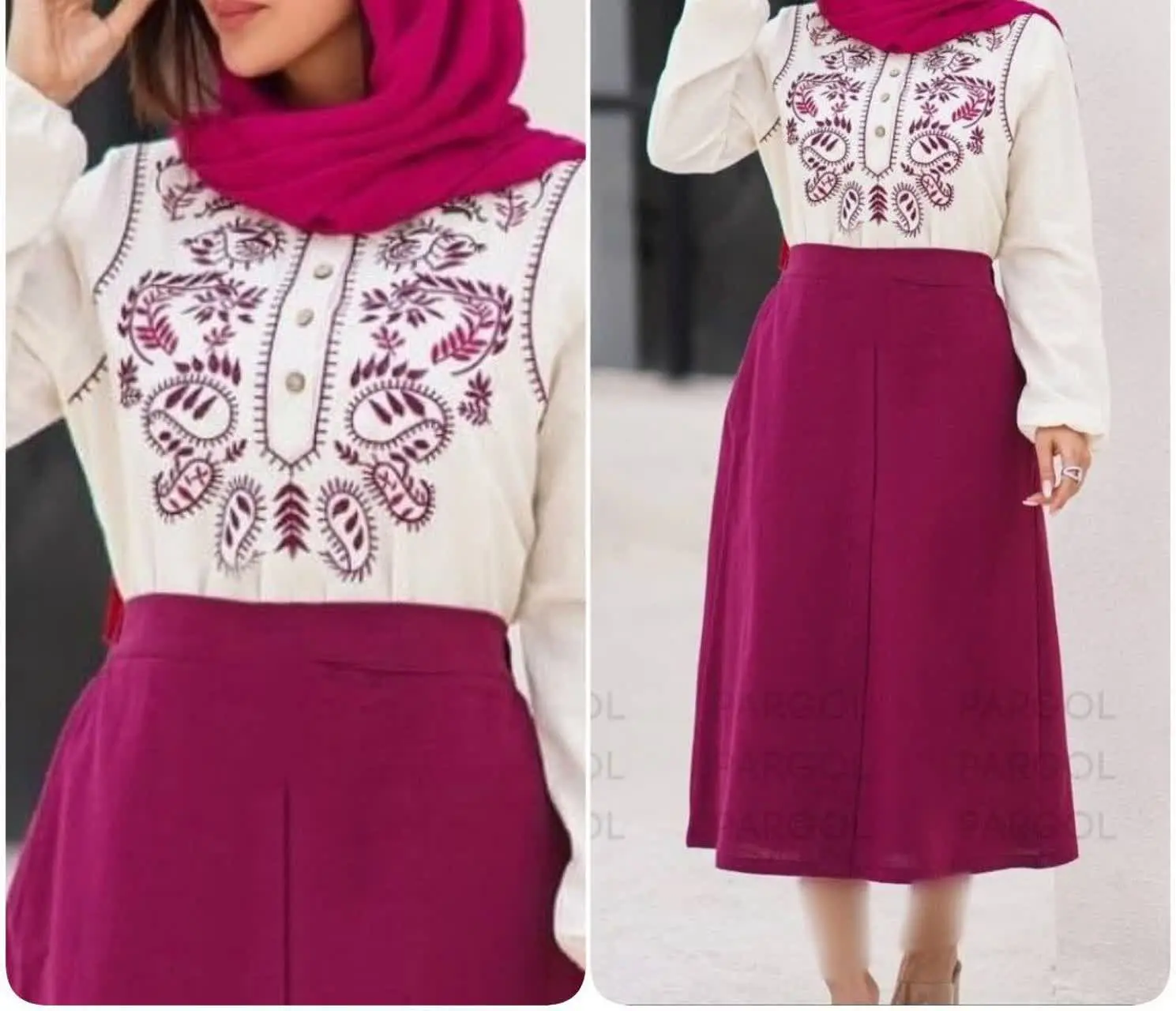 نام: ست #بلوز_دامن بهار ۱۵۱۹
