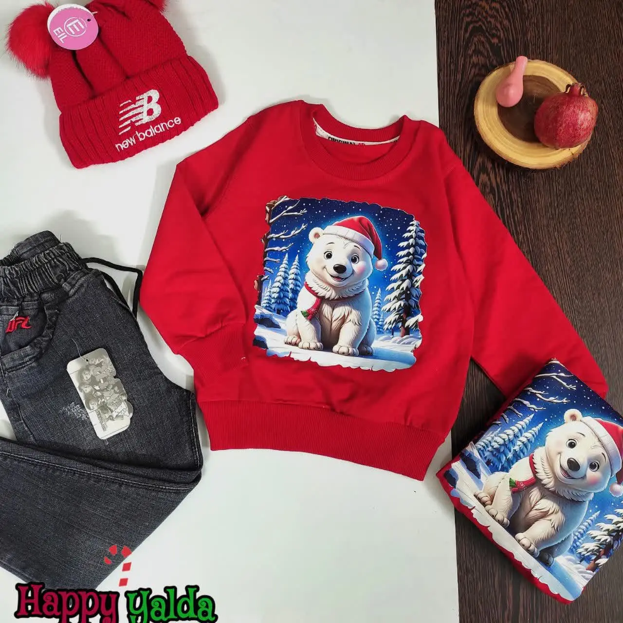 بلوز تک خرس سفید 
