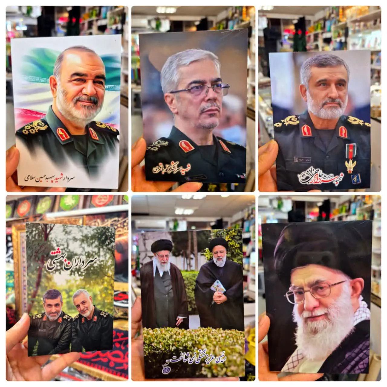 🌿قاب رومیزی سردار، شهدا، رهبری