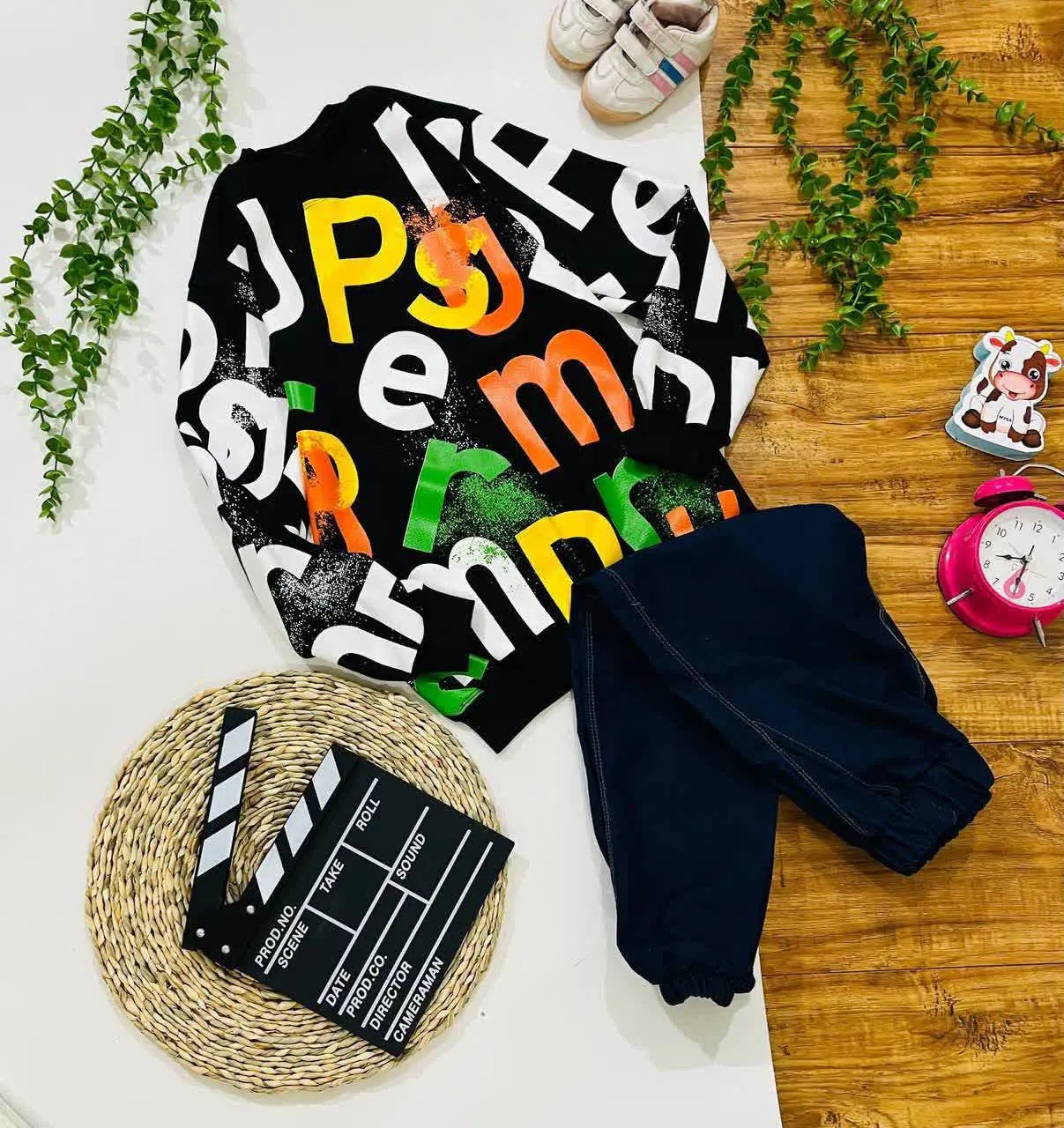 👚نام: بلوز تک مچ دار دمپا کش، حروف انگلیسی 😍😍
