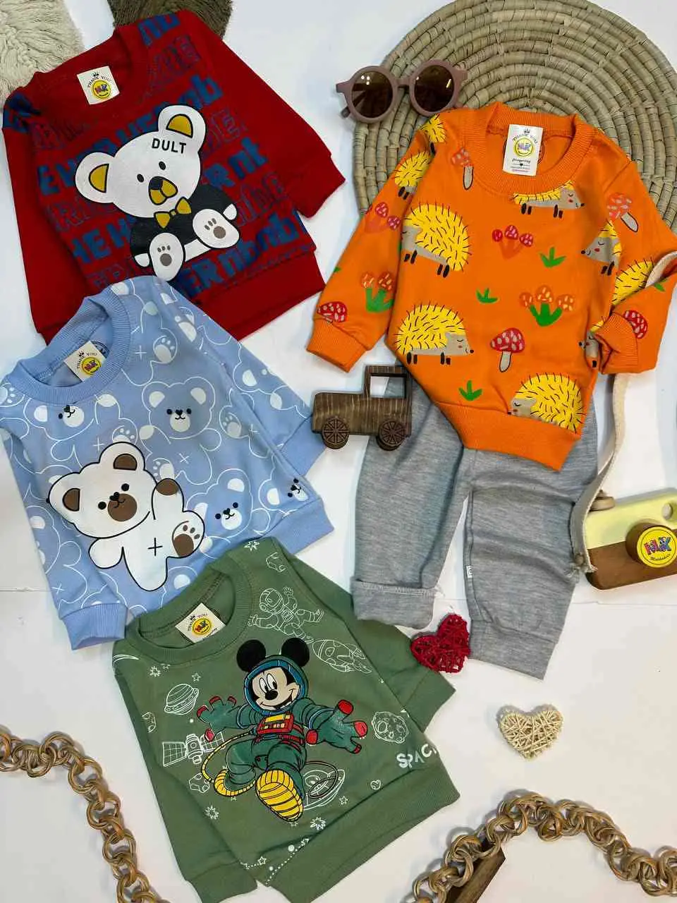 کد ۱۶۰۴ بلوز شلوار پنبه‌ای نوزادی و کودک 
