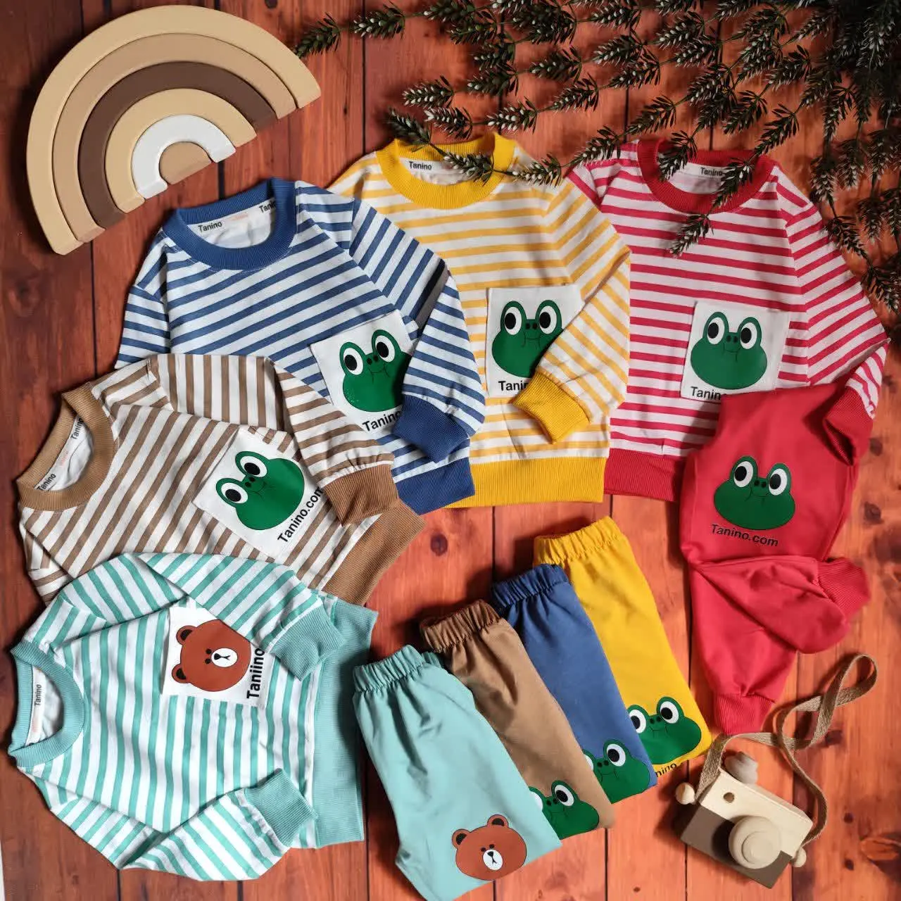 😍ست بلوز و شلوار راه راه حی...