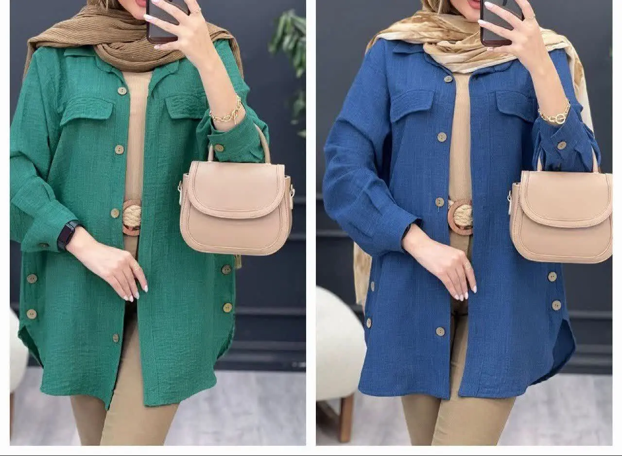 👚نام: مانتو بغل دکمه آنا
