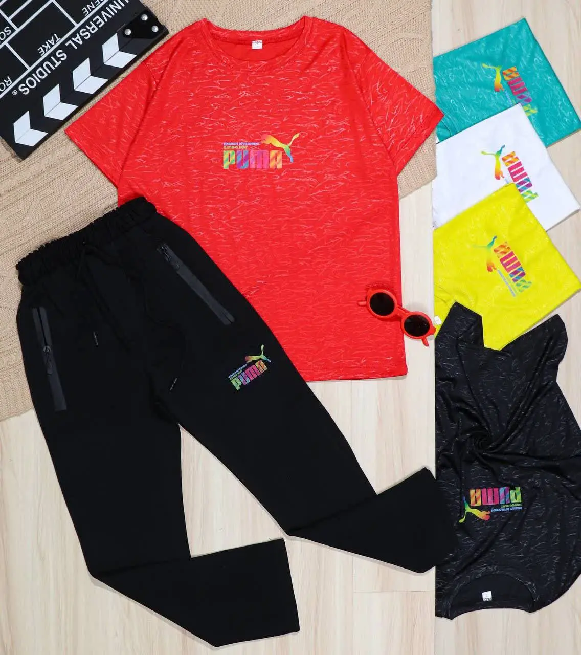 👫تیشرت و شلوار پارچه تنفسی طرحدار PUMA👫
