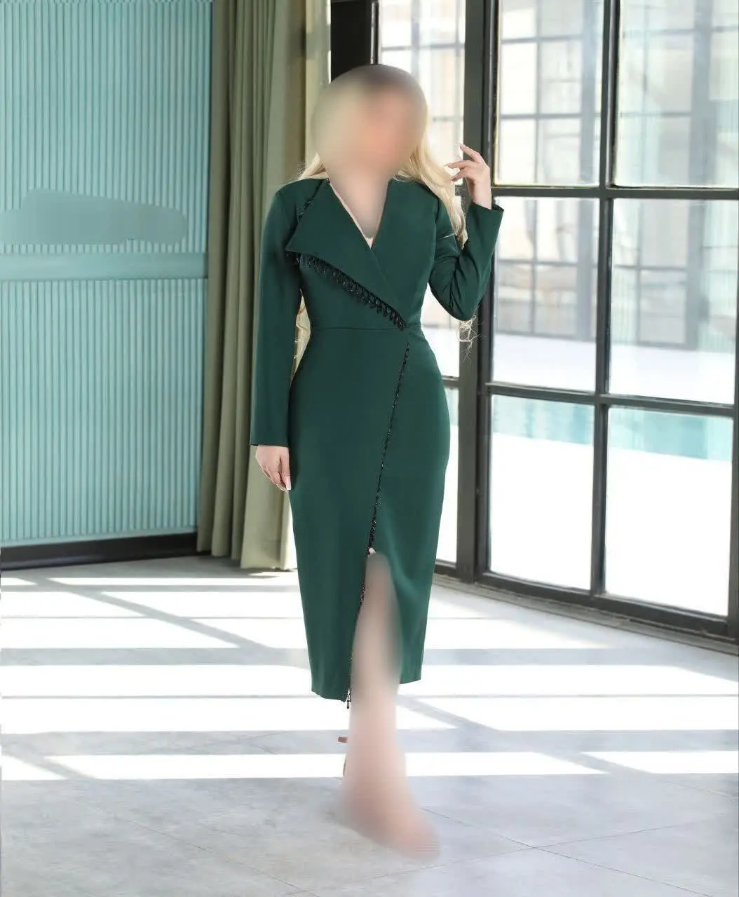 🎀 تونیک مجلسی مدل نیهان قد...