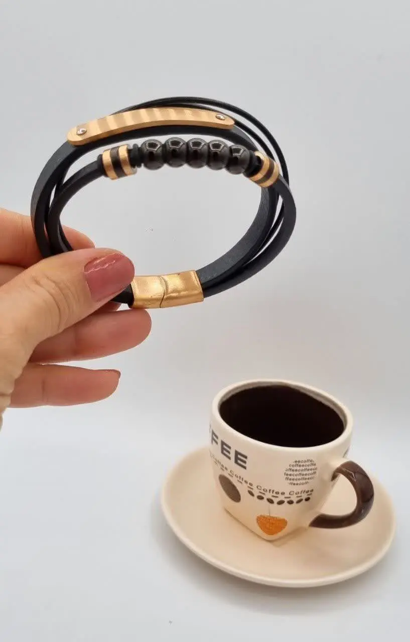 #دستبند چرم مردانه
