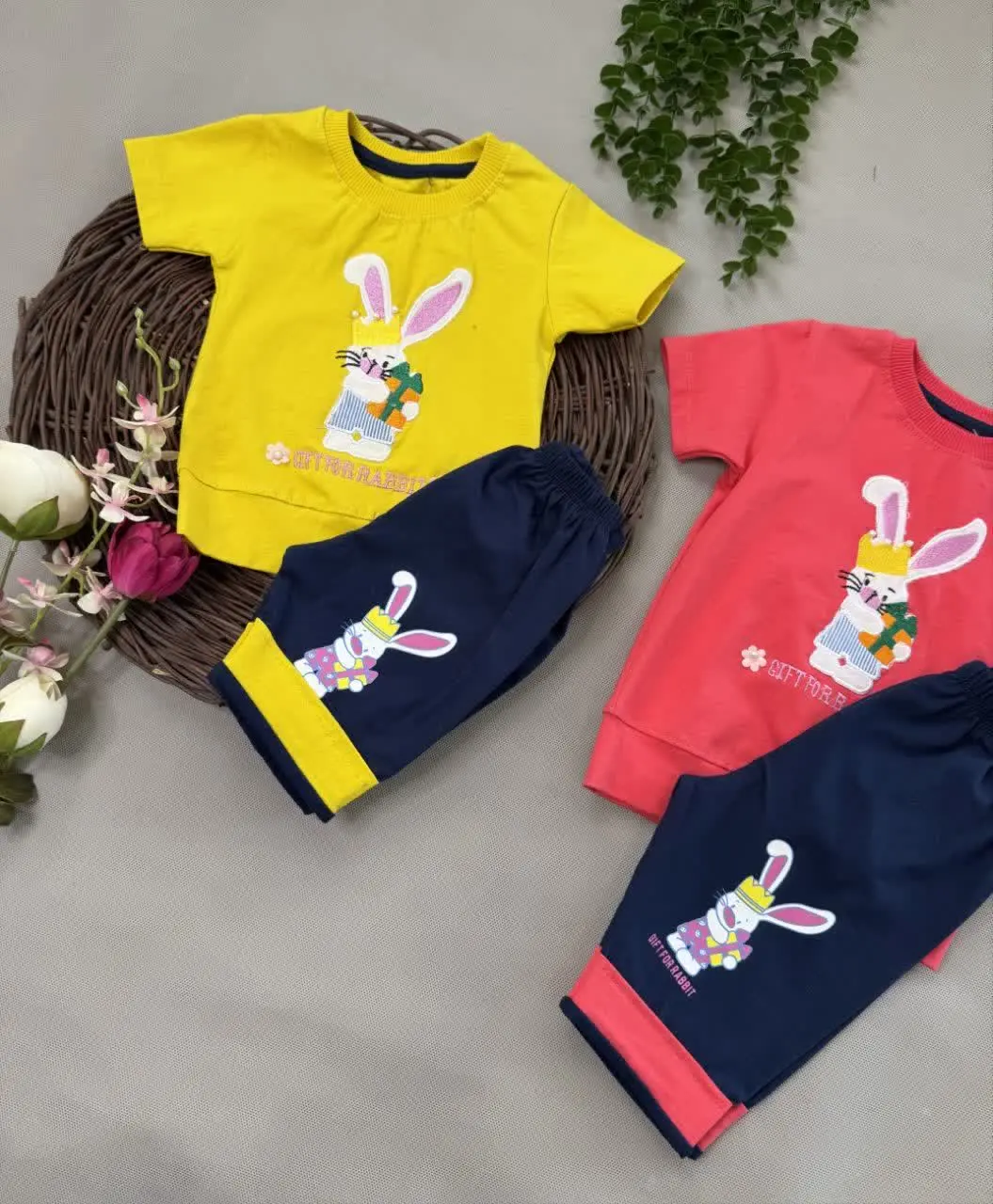 نام محصول: تیشرت و شلوارک خرگوشک🐰
