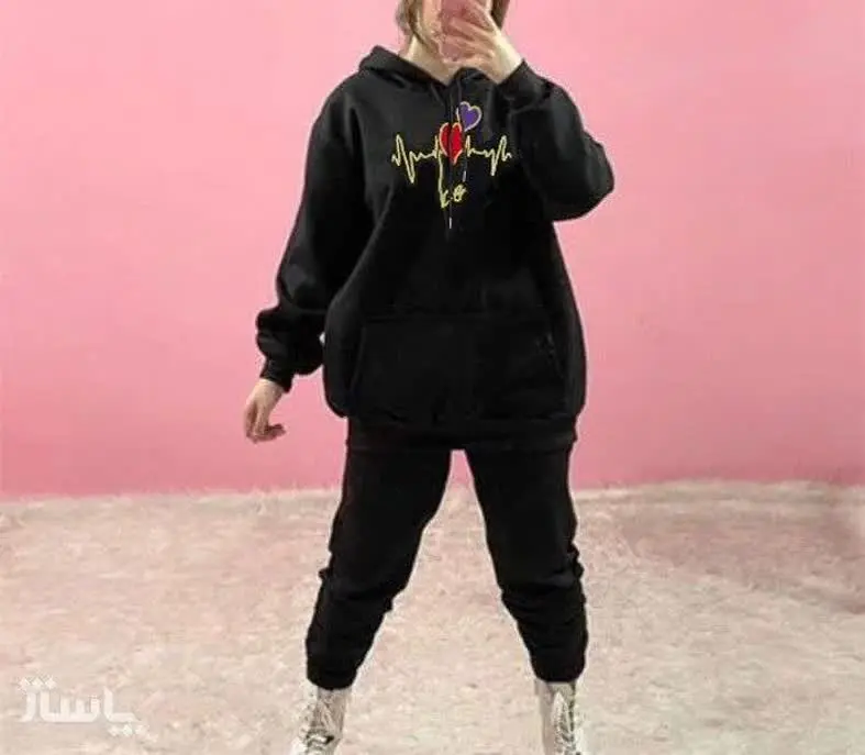 💥ست هودی شلوار ضربان😍