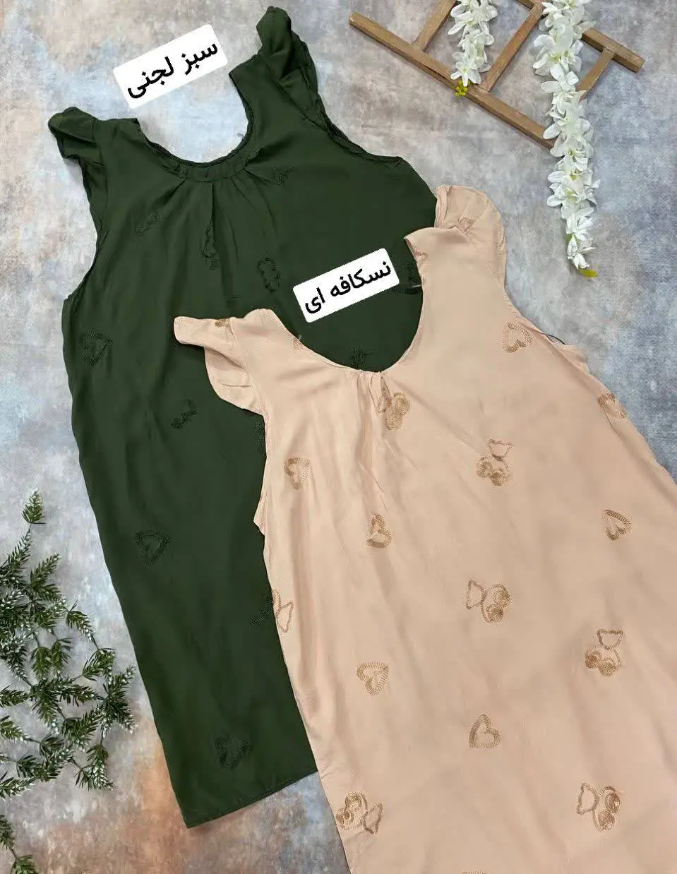 پیراهن نخی سوزندوزی😍
