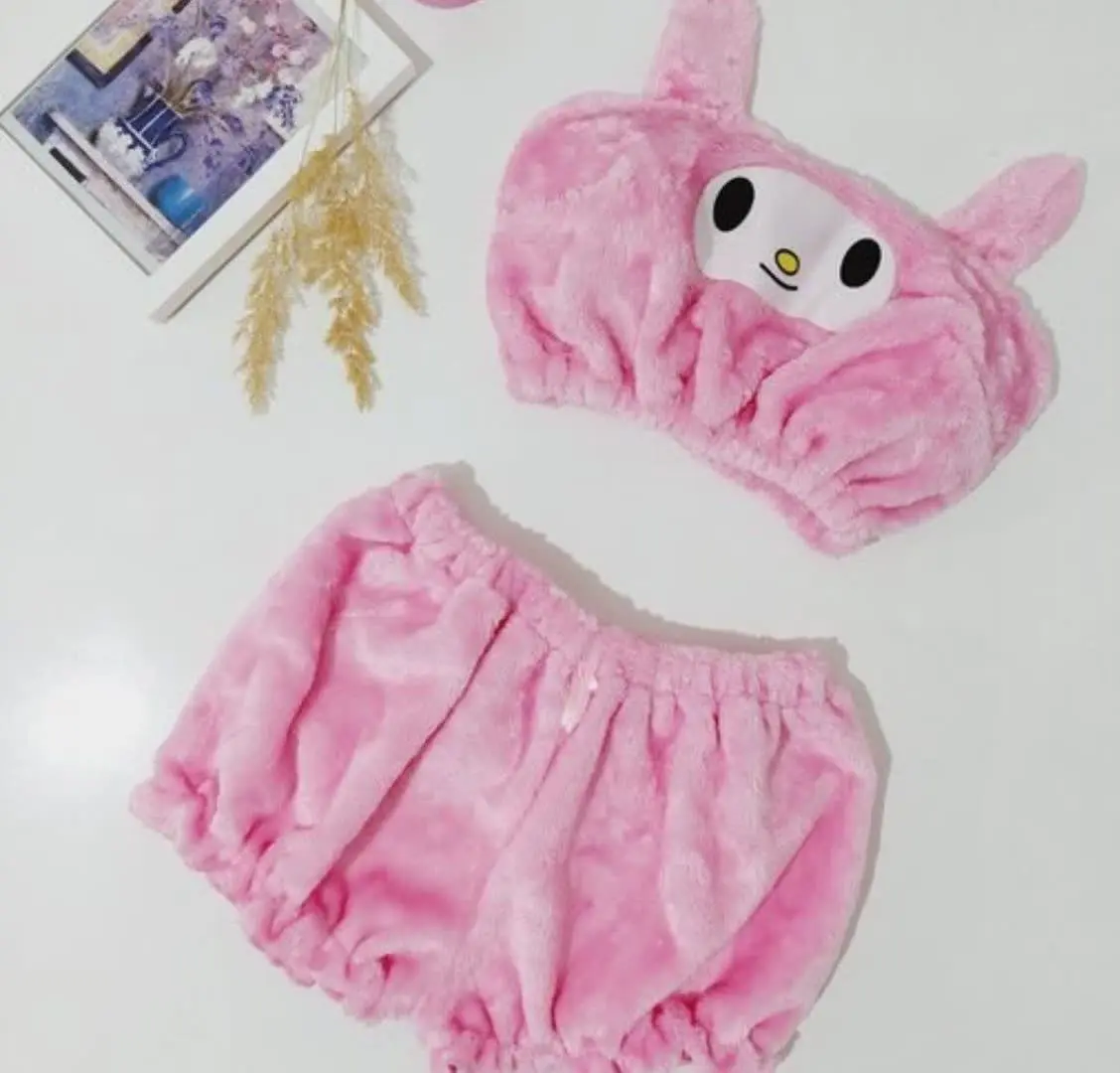 ست نیم تنه شلوارک تدی😍😍
