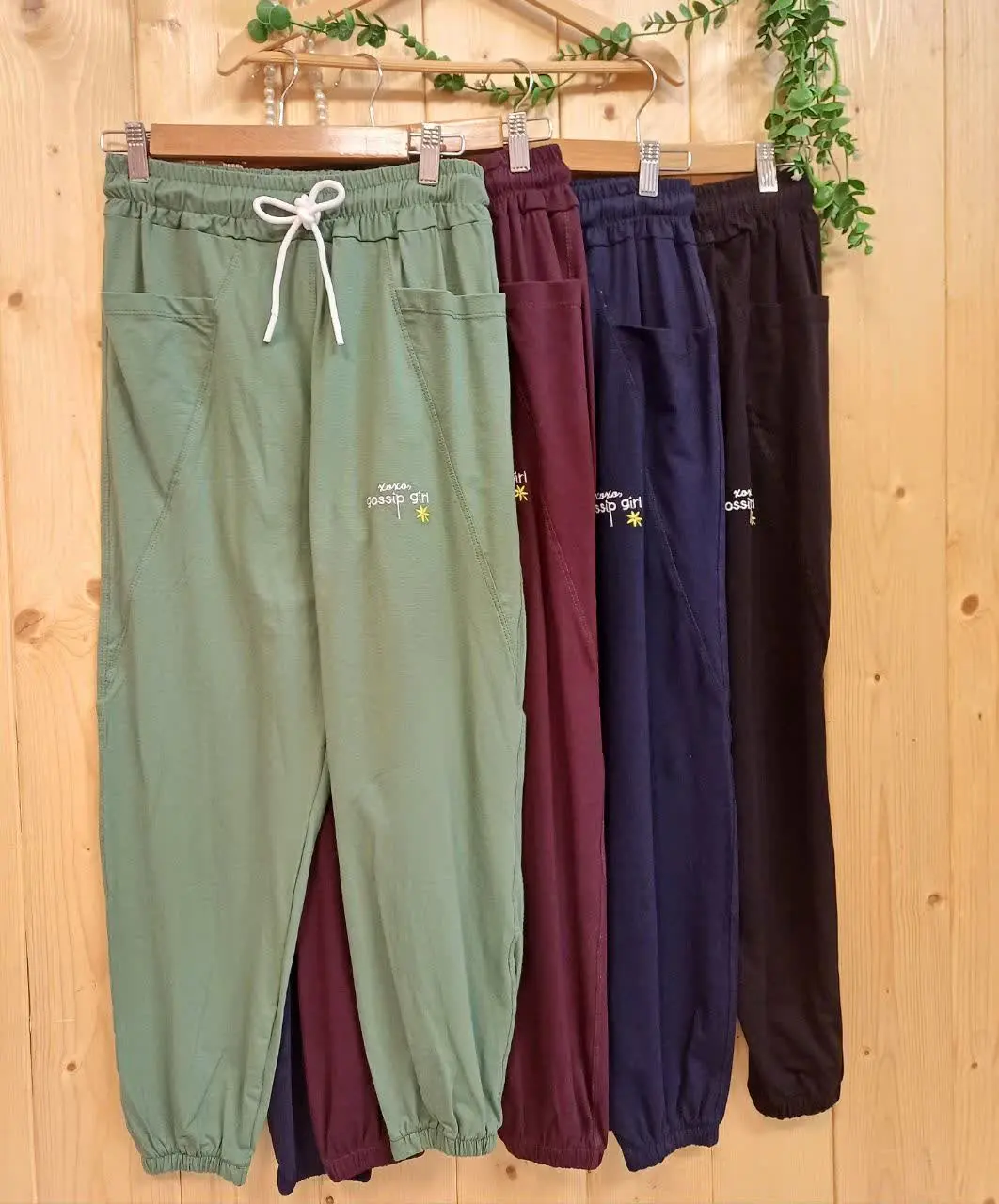 ✔️ شلوار نخ پنبه دم پا کش