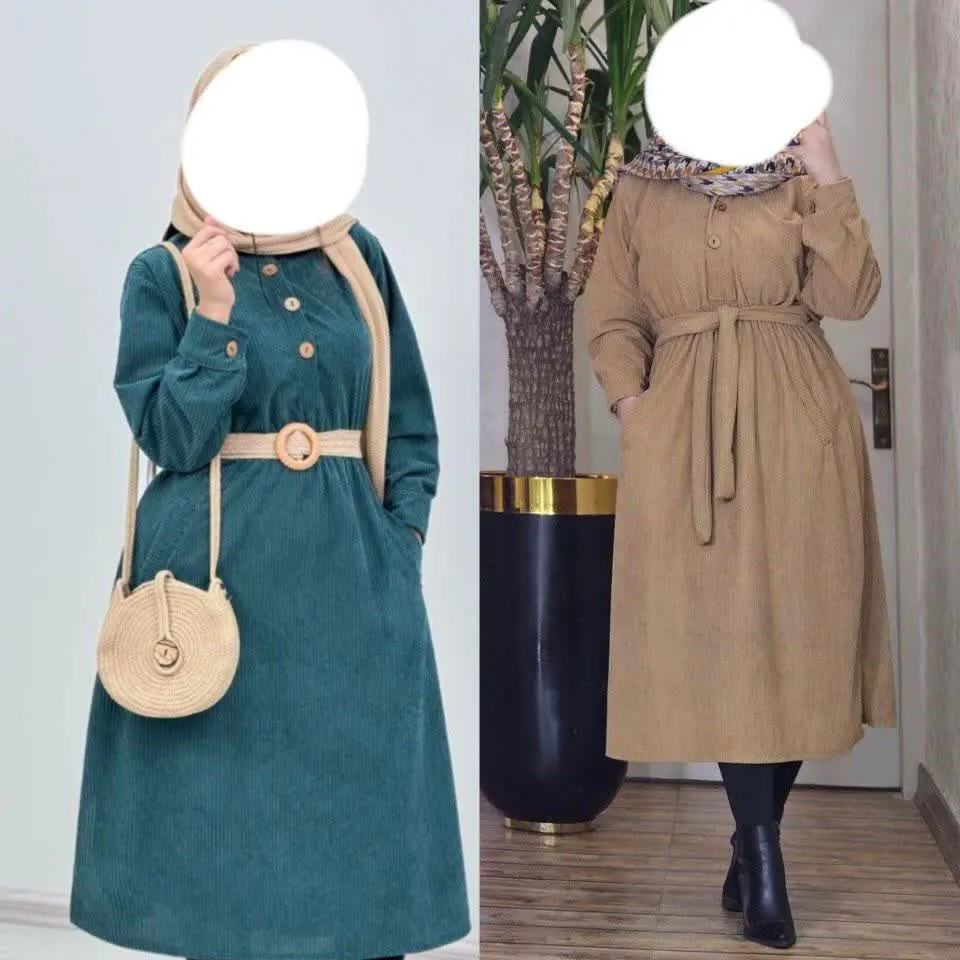 کفتان مخمل کمربنددار