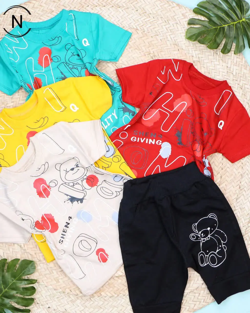 #تیشرت‌شلوارک‌پنبه‌خرسی
