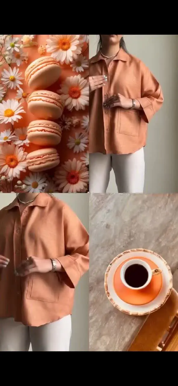 شومیز دو جیب سایه