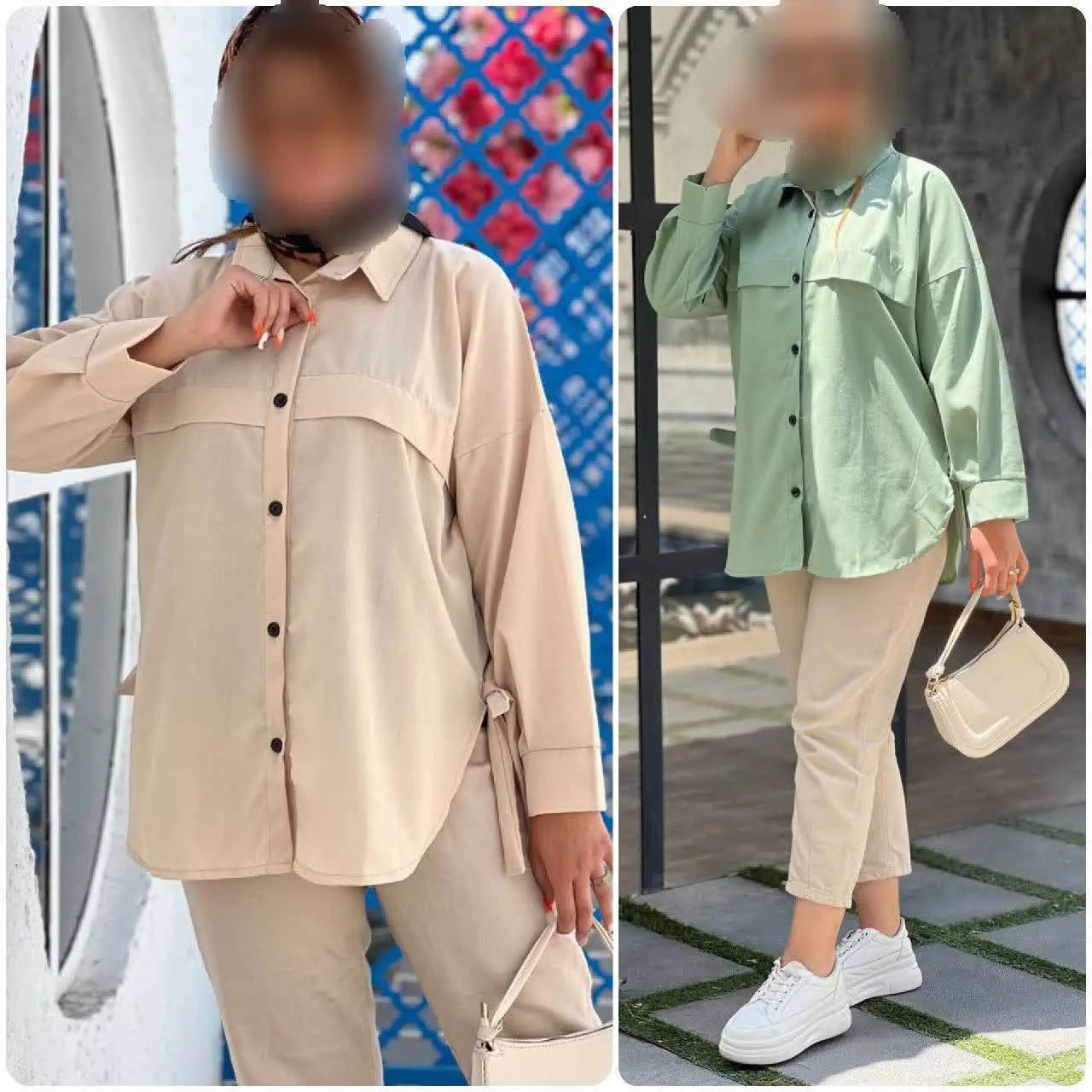 🌸 نام: شومیز بغل بند
