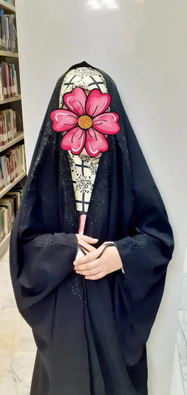 چادر عربی کودک نگین دار
