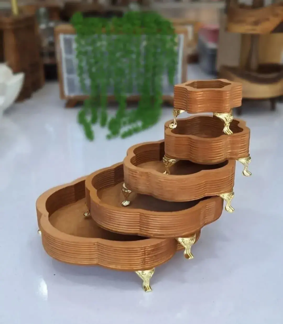 ✅️سینی ۵ تیکه گل ۳۴ میل🌈
