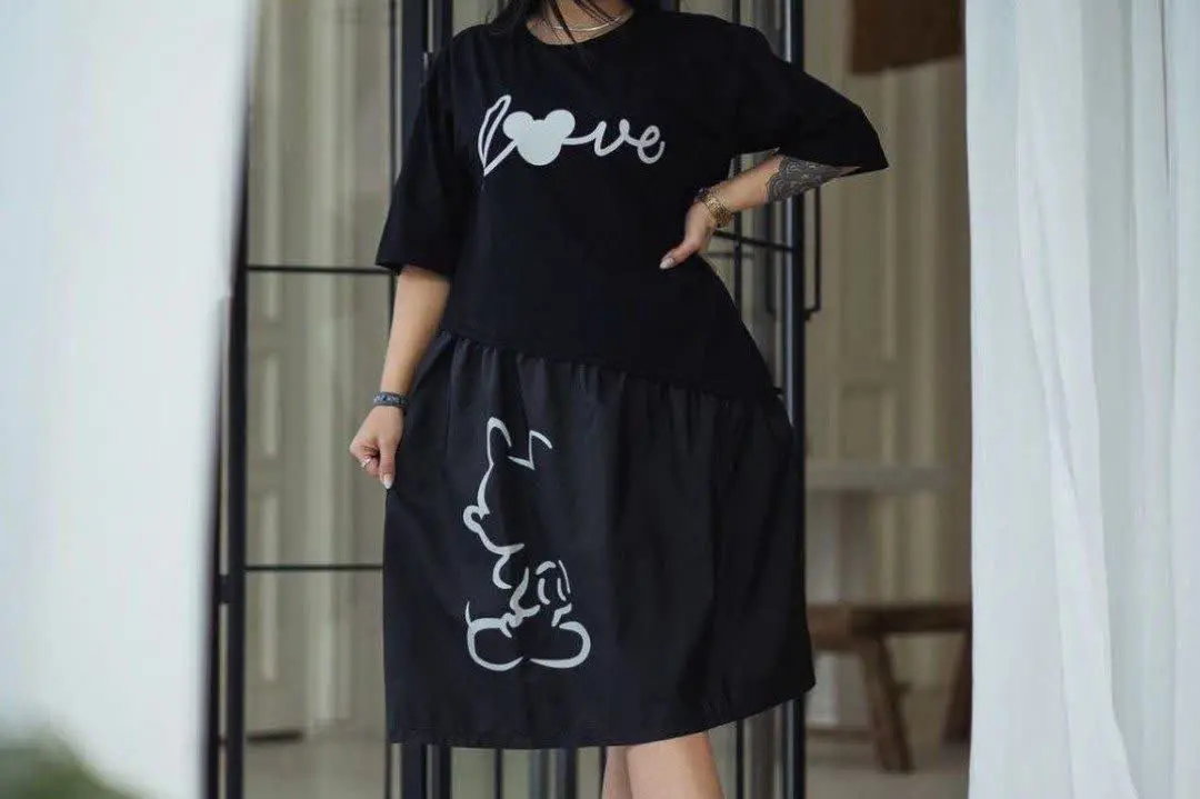 💞پیراهن مدل لش شیک میکی موس💞